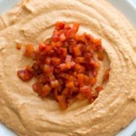 Almond Hummus roast capsicum