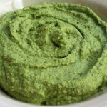 Almond Hummus with Spinach