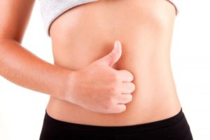 Healthy gut thumbs up