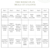 Menu plan