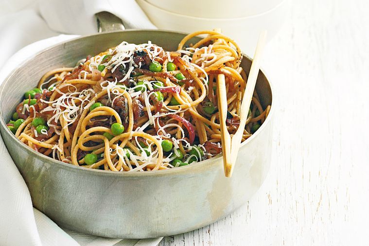 buckwheat pasta caramelised onion