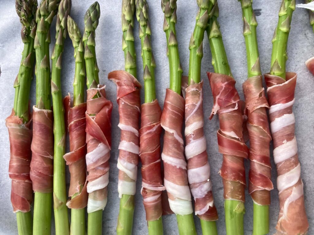 Asparagus before baking